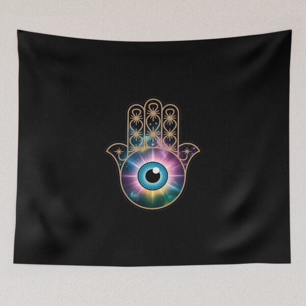 Artikelvorschau, Hamsa mit kosmischem Auge entworfen und verkauft von jkrphoto.