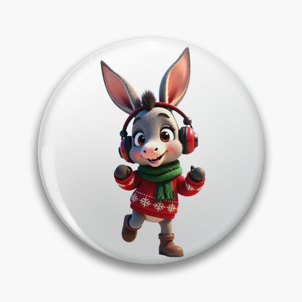 Item preview, Diddle Donkey de un divertido día de Navidad con auriculares designed and sold by acceleratorhams.