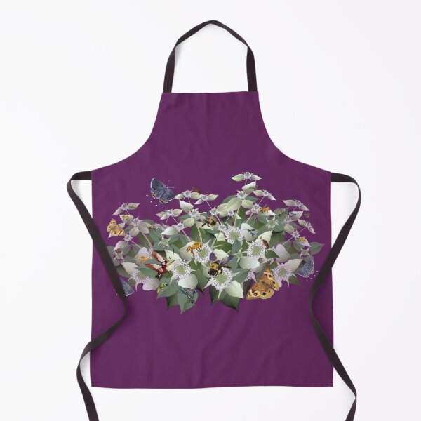 Item preview, Mountain Mint with Pollinating Bees, Butterflies, and Insects designed and sold by Jedi-Artist.