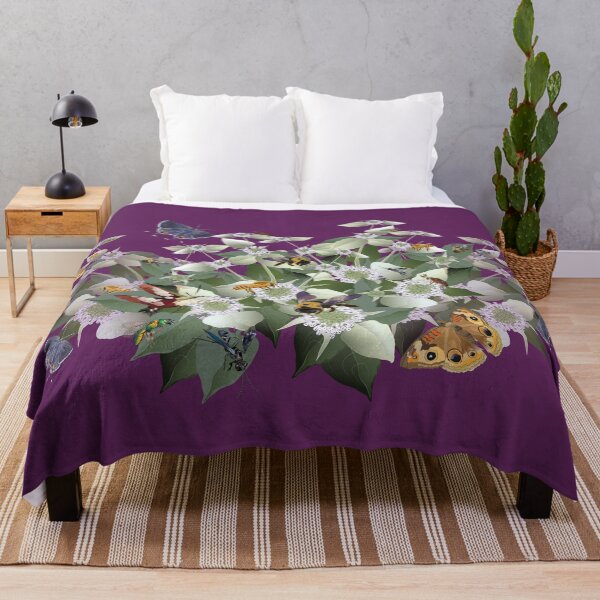 Item preview, Mountain Mint with Pollinating Bees, Butterflies, and Insects designed and sold by Jedi-Artist.