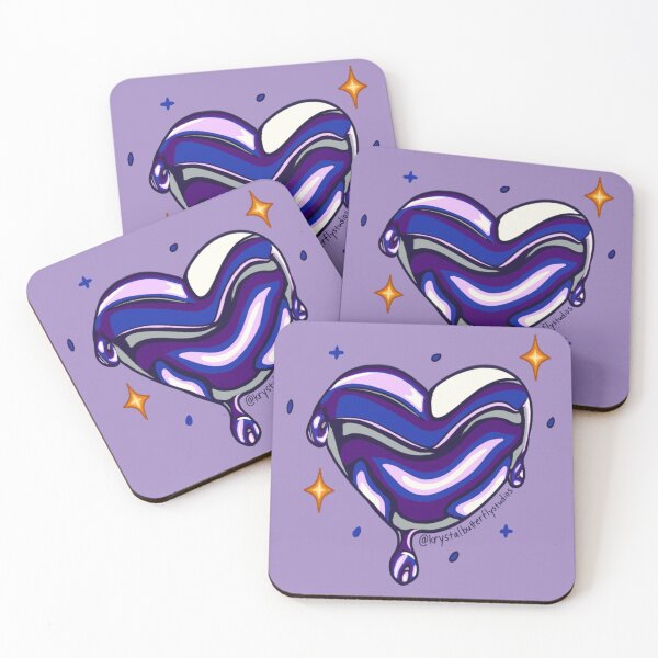 Item preview, Lunar Wax Heart Cosmic Galaxy Love Art designed and sold by KrystalBStudios.