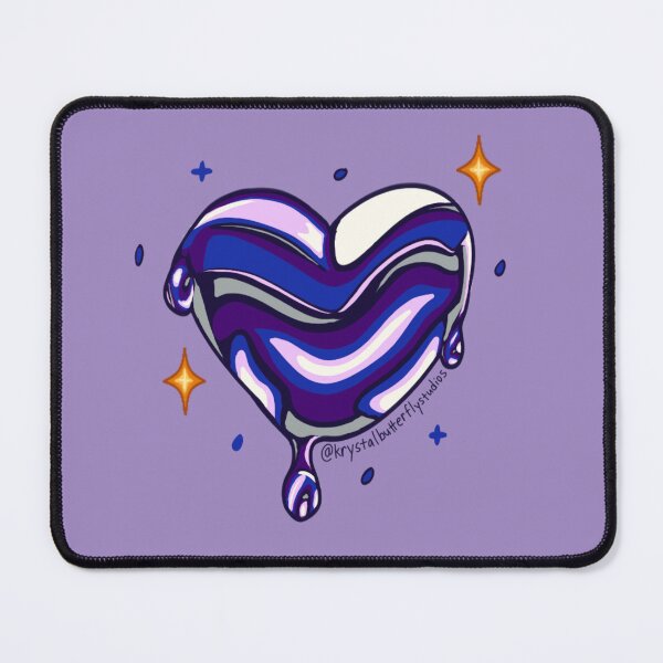 Item preview, Lunar Wax Heart Cosmic Galaxy Love Art designed and sold by KrystalBStudios.