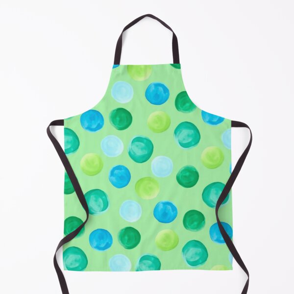 Item preview, Watercolor Green and Blue Polka Dots designed and sold by Lt999.