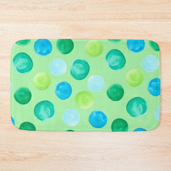 Item preview, Watercolor Green and Blue Polka Dots designed and sold by Lt999.