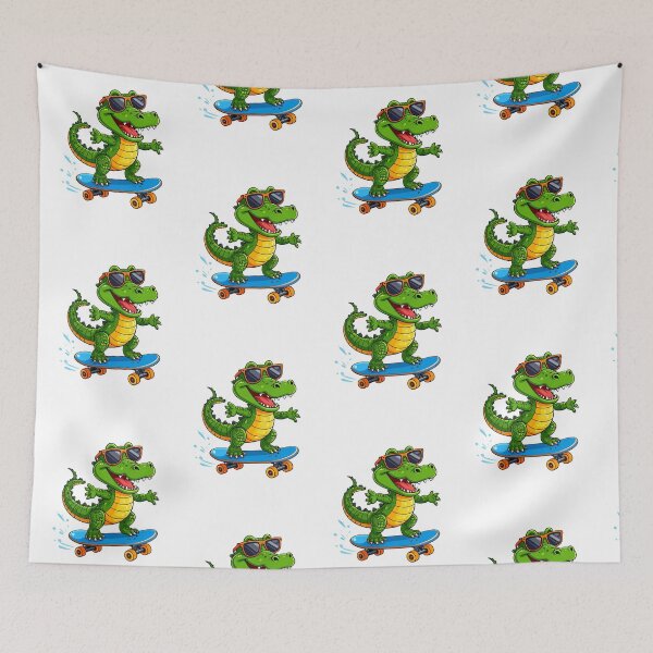 Item preview, Alligator with skateboard designed and sold by UAcomix.