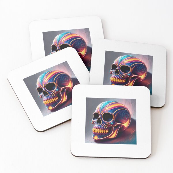 Item preview, Futuristic Sugar Skull designed and sold by NFLDGEMANDCRAFT.
