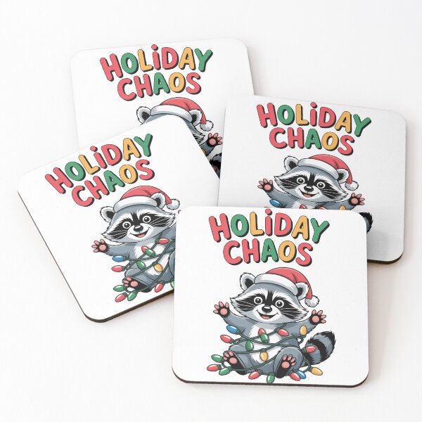 Item preview, Holiday Chaos Raccoon designed and sold by Margot’s Creative World.