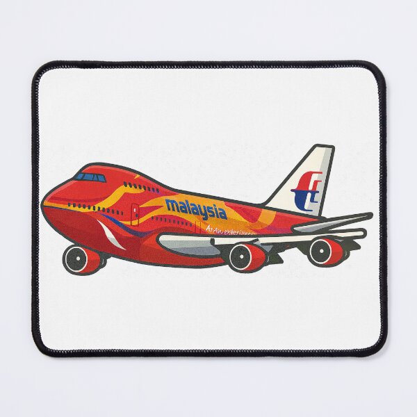 Item preview, Malaysia Airlines 747 Hibiscus Livery Cartoon – Aviation Art Design designed and sold by UrbanKangaroo.