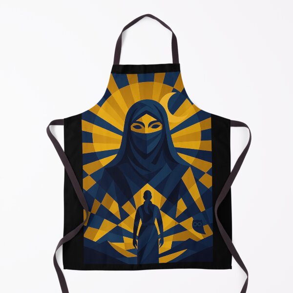 Artikelvorschau, Prophezeiung der Wüste | Einzigartiges, farbenfrohes, kubistisches Fan-Art-Design im Stil der Bene Gesserit aus dem Dune-Universum | Epischer geometrischer Ausdruck des gelb-blauen Kubismus entworfen und verkauft von Owlic.artwear.