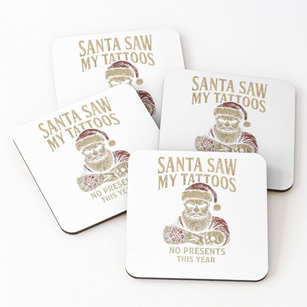 Item preview, Tattooed Santa Claus – No Presents This Year Graphic 67 Classic T-Shirt designed and sold by inkfluenceart.
