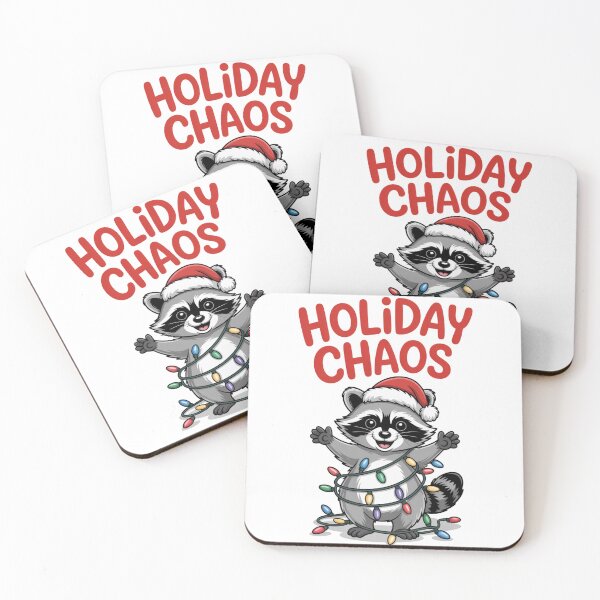 Item preview, Holiday Chaos Raccoon designed and sold by Margot’s Creative World.