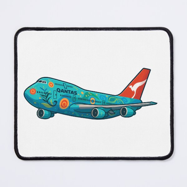 Item preview, Qantas 747 Nalanji Dreaming Cartoon – Aboriginal Art Livery Aviation Design designed and sold by UrbanKangaroo.