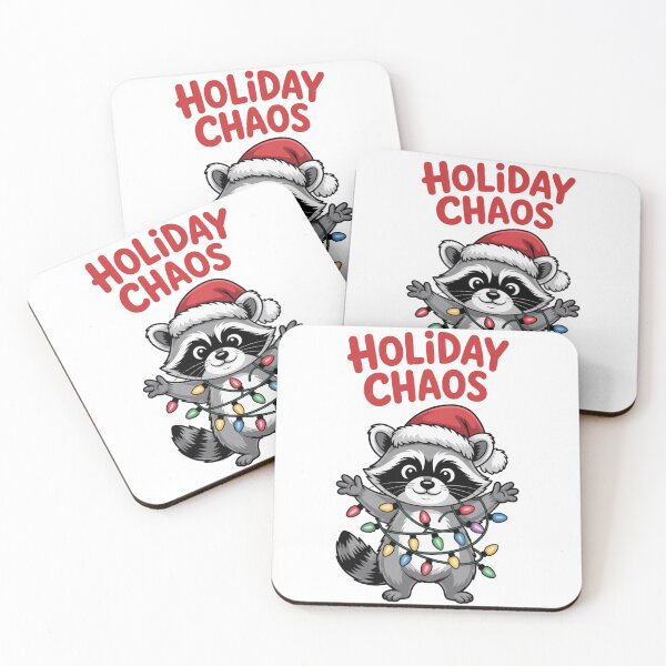 Item preview, Holiday Chaos Raccoon designed and sold by Margot’s Creative World.