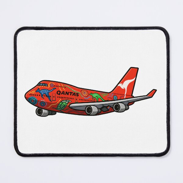 Item preview, Qantas 747 Wunala Dreaming Cartoon – Aboriginal Art Livery Aviation Design designed and sold by UrbanKangaroo.