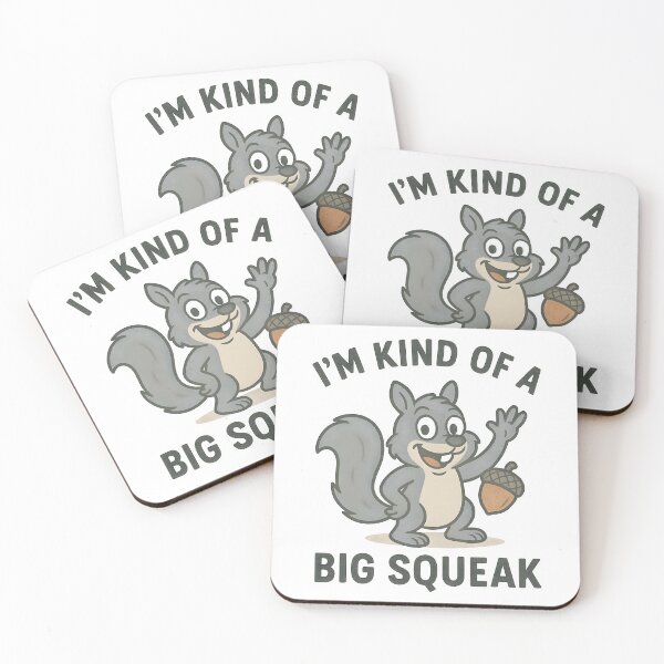 Item preview, Cute Grey Squirrel I'm Kind of a Big Squeak Design. designed and sold by The-T-In-Retro.