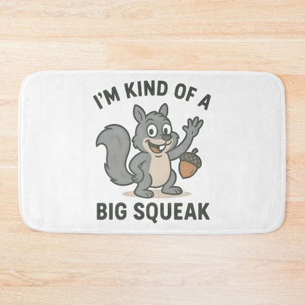 Item preview, Cute Grey Squirrel I'm Kind of a Big Squeak Design. designed and sold by The-T-In-Retro.