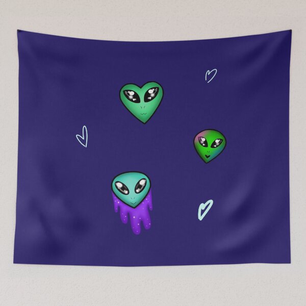 Item preview, Cute Lil' Alien Heads Sheet designed and sold by marley-seraph.