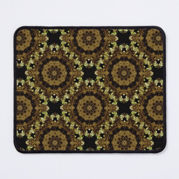 Item preview, Lace Floral Mandala Decorative Pattern in Golden Brown designed and sold by Artistestella.