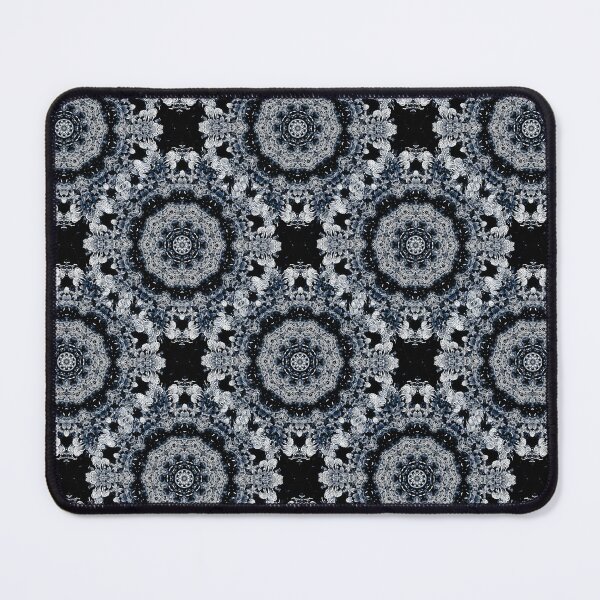 Item preview, Lace Floral Mandala Decorative Pattern in Blue Gray designed and sold by Artistestella.