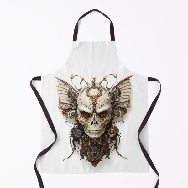 Item preview, Steampunk Skull Moth – Mechanical Gothic Art Design designed and sold by KoosGagiano.