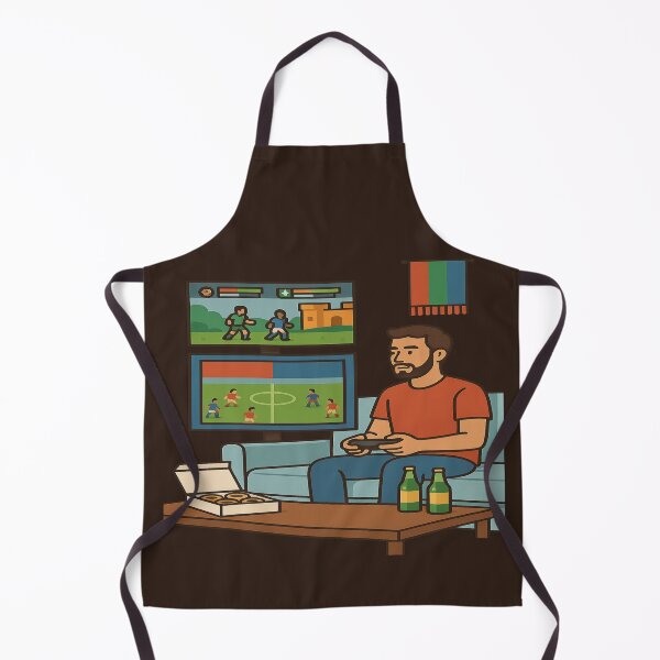 Item preview, Portuguese Gamer Couch Night — Football & Co-Op Duo Art designed and sold by POD DYNASTY.