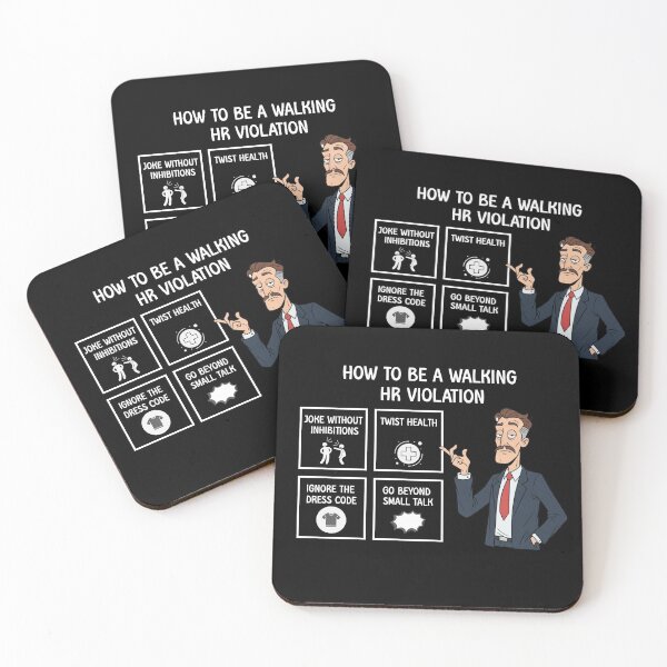 Item preview, Funny Coworker Walking HR Violation Office Humor designed and sold by ArtFromBeyond.