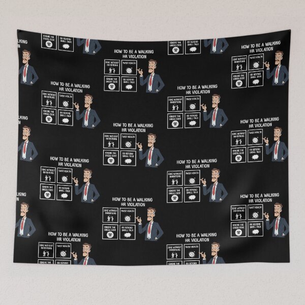 Item preview, Funny Coworker Walking HR Violation Office Humor designed and sold by ArtFromBeyond.