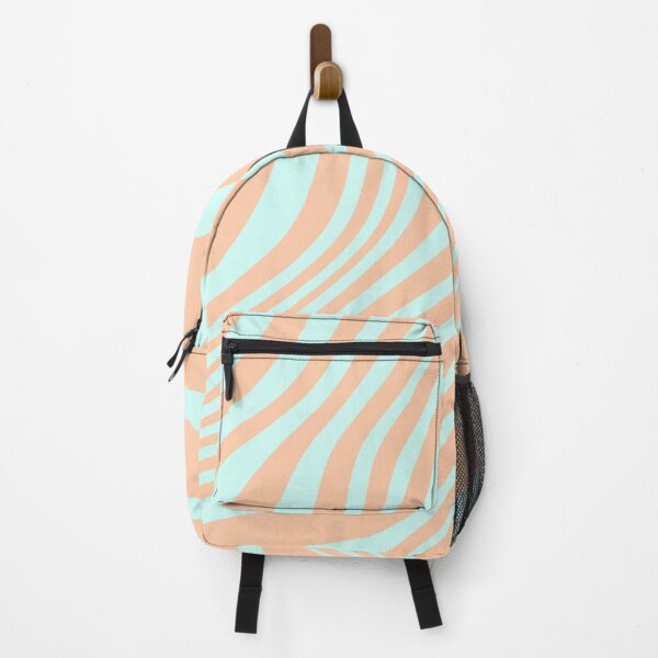 Item preview, Aqua Peach Color waves Pattern designed and sold by Sajuade.