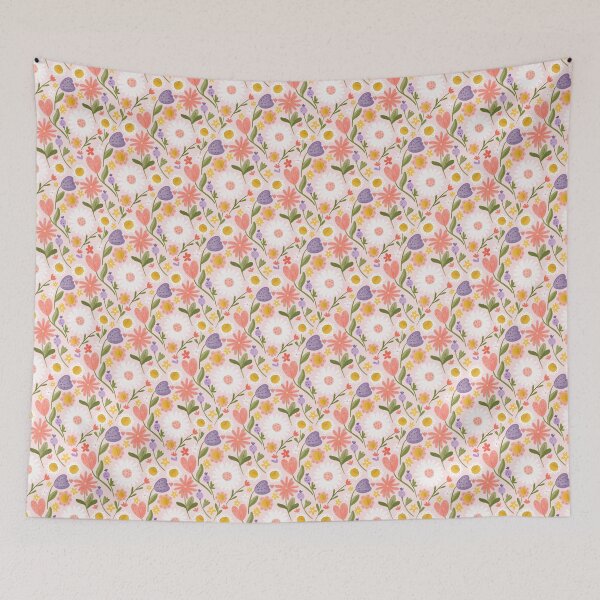 Item preview, Flower Bomb Illustrated Pattern designed and sold by Monie Illustrates.