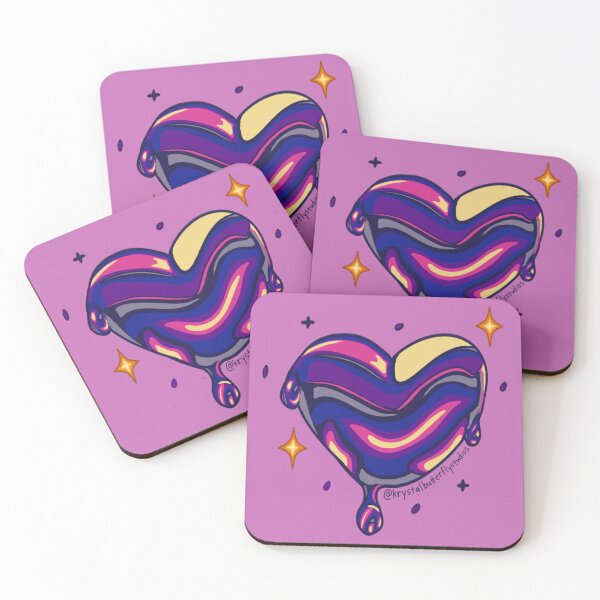 Item preview, Cosmic Wax Heart Galaxy Love Space Art designed and sold by KrystalBStudios.