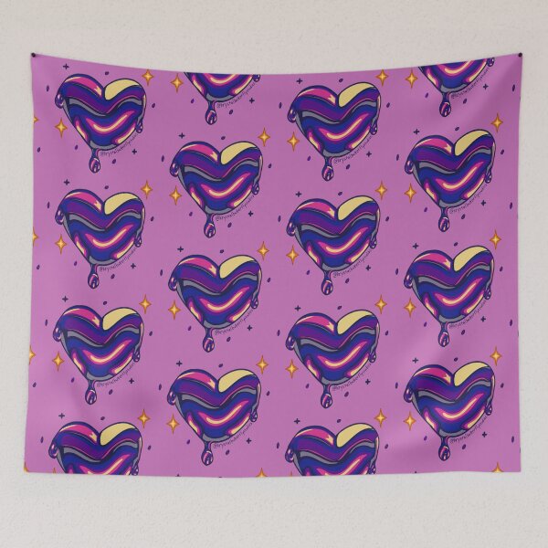 Item preview, Cosmic Wax Heart Galaxy Love Space Art designed and sold by KrystalBStudios.
