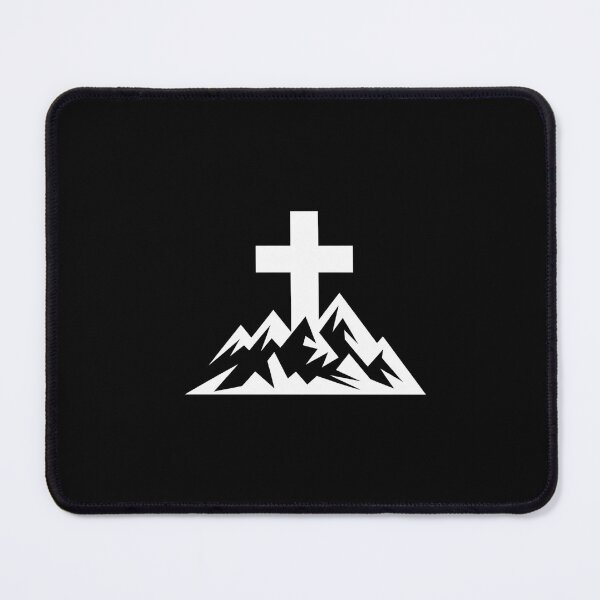 Item preview, Faith Over Fear Cross & Mountains Inspirational Tee designed and sold by Reichcorp.