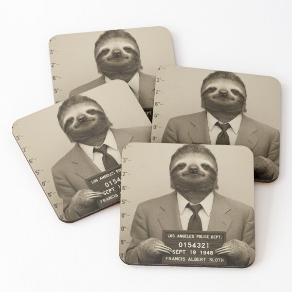 Item preview, Gangster Sloth designed and sold by EvilRatpack.