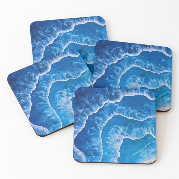 Item preview, Layered Blue Ocean Waves on Shore designed and sold by Jordannem.