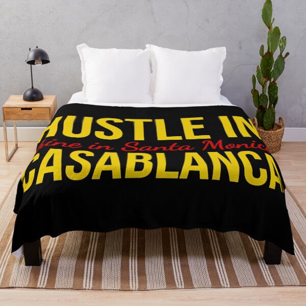 Item preview, Hustle in Casablanca Shine in Santa Monica, Motivational Travel Quote Shirt designed and sold by MONTRIS.