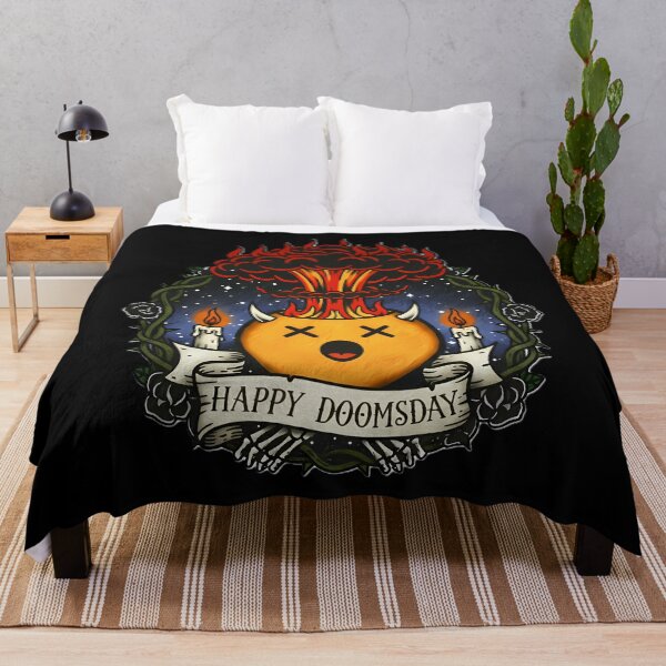 Item preview, HAPPY DOOMSDAY Nuclear Bomb Emoji designed and sold by CoffinsArt.