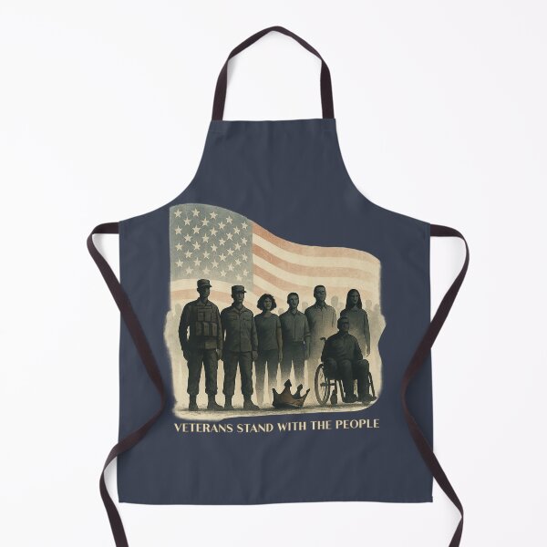 Item preview, Veterans Stand With the People – United Under the American Flag designed and sold by I AM BRO.