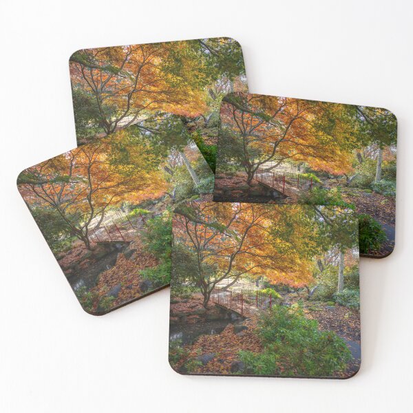 Item preview, Red Bridge of Autumn  designed and sold by Ernie Steven Dickey.