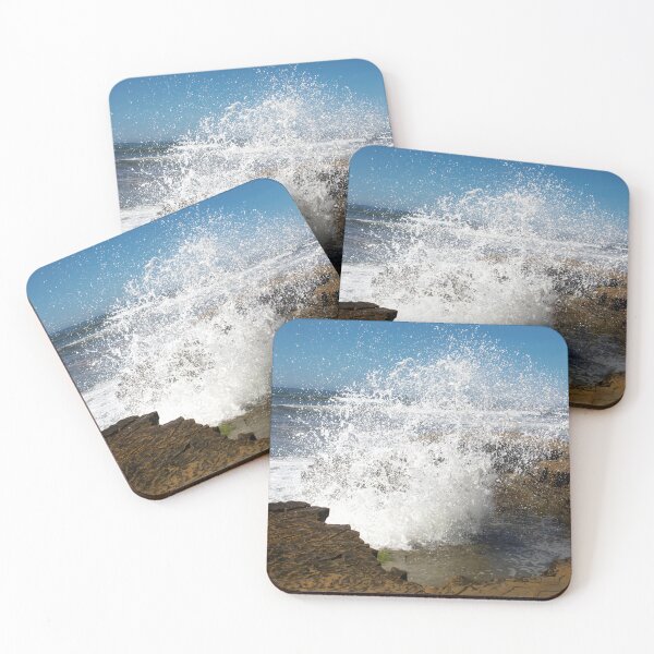 Item preview, Large waves crash into rocks, Cabrillo National Park  designed and sold by Visual-Minds.