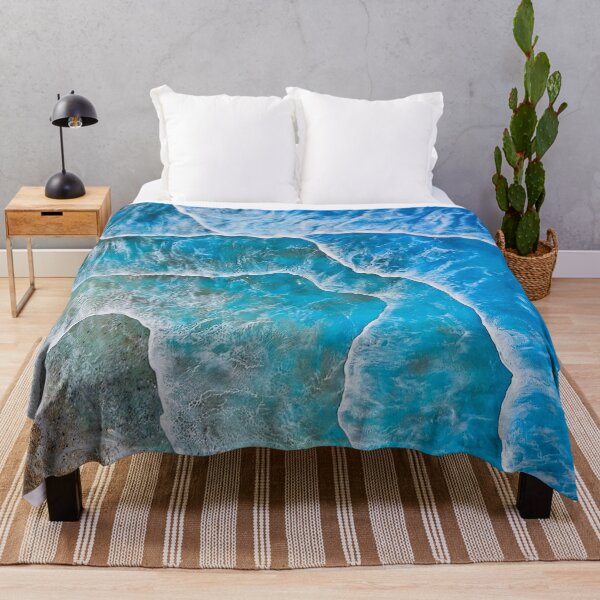 Item preview, Turquoise Ocean Waves on Sandy Shore designed and sold by Jordannem.