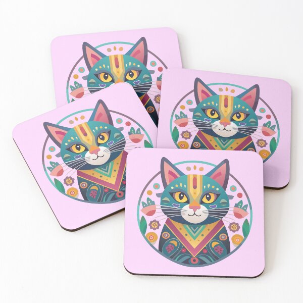 Item preview, Colourful Bold Cat Portrait designed and sold by SvetsShirts.