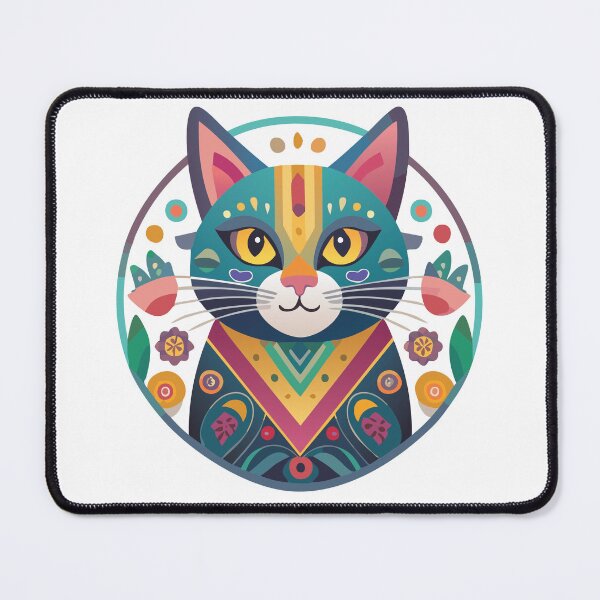Item preview, Colourful Bold Cat Portrait designed and sold by SvetsShirts.
