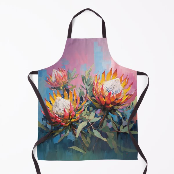 Item preview, Vibrant Protea Blossoms – Modern South African Floral Art designed and sold by KoosGagiano.