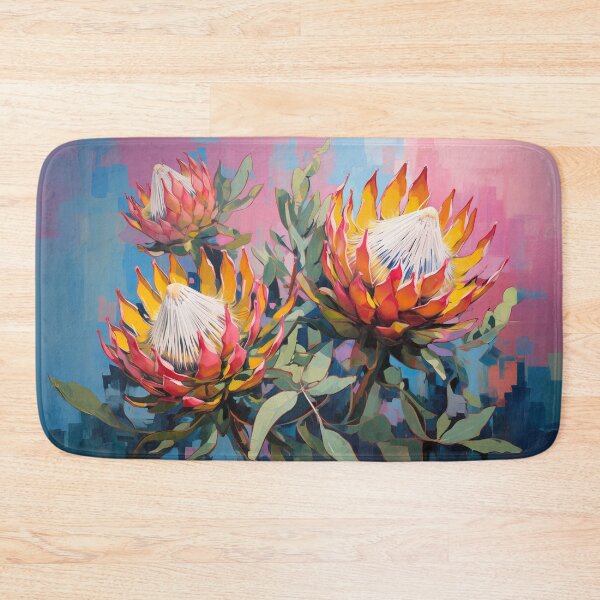 Item preview, Vibrant Protea Blossoms – Modern South African Floral Art designed and sold by KoosGagiano.