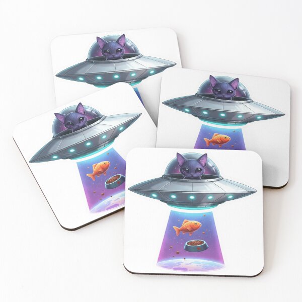 Item preview, Cute Alien Cat UFO Design designed and sold by EverBranz-stor.