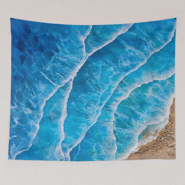 Item preview, Blue Ocean Waves Breaking on Shore designed and sold by Jordannem.