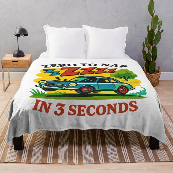 Item preview, Zero to Nap in Three Seconds Retro Car designed and sold by Galskap.