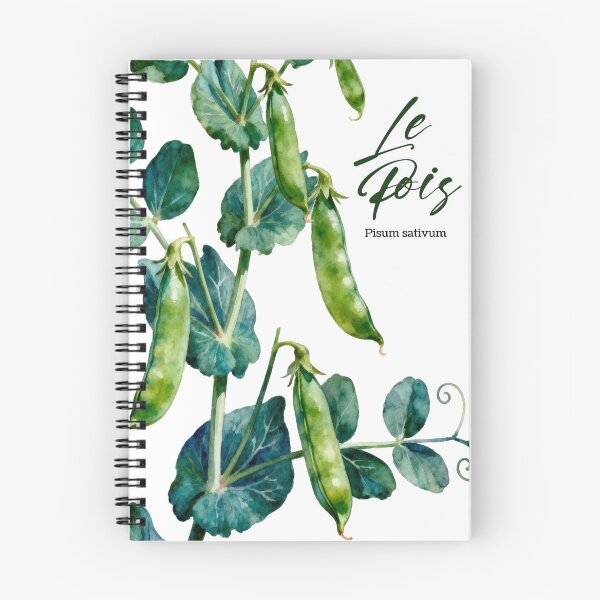 Item preview, Les Pois (Peas) – French Botanical Watercolor Art for Gardeners & Francophiles designed and sold by FrancophileFun.