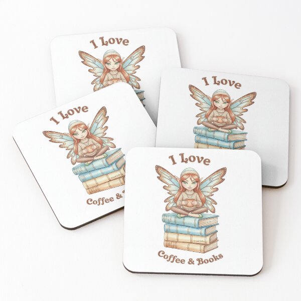 Item preview, I Love Coffee & Books designed and sold by MeadowPixieArts.