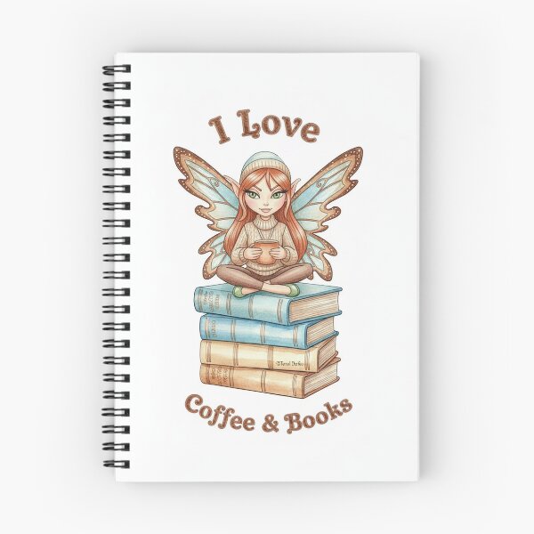 Artikelvorschau, Ich liebe Kaffee und Bücher entworfen und verkauft von MeadowPixieArts.